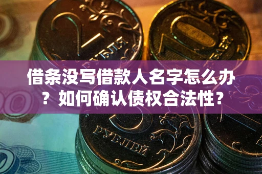 武汉借条没写借款人名字怎么办？如何确认债权合法性？