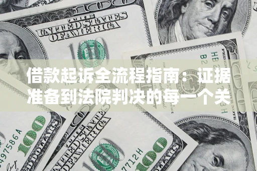 武汉借款起诉全流程指南：证据准备到法院判决的每一个关键步骤