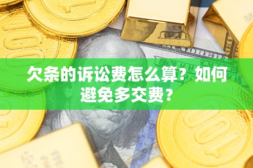 武汉欠条的诉讼费怎么算？如何避免多交费？
