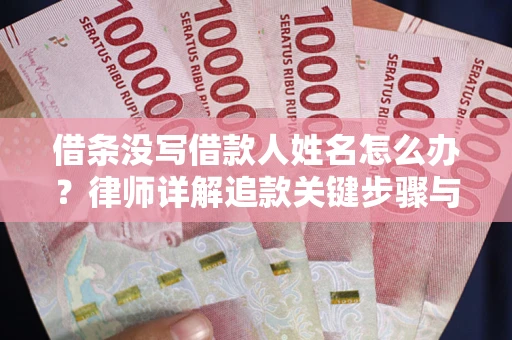 武汉借条没写借款人姓名怎么办？律师详解追款关键步骤与证据链构建