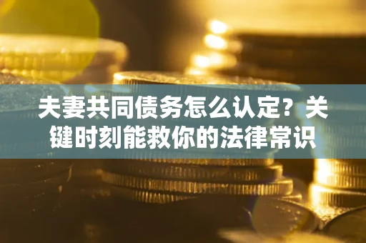 武汉夫妻共同债务怎么认定？关键时刻能救你的法律常识