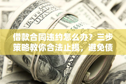 武汉借款合同违约怎么办？三步策略教你合法止损，避免债务危机升级