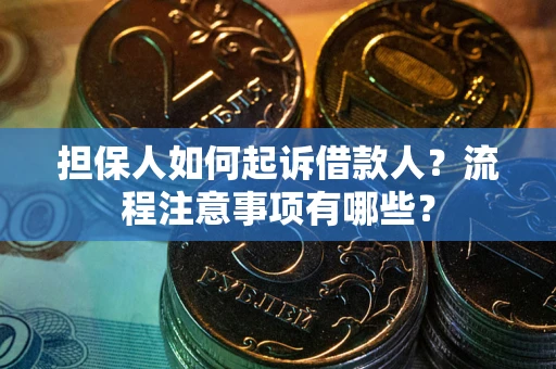 武汉担保人如何起诉借款人？流程注意事项有哪些？